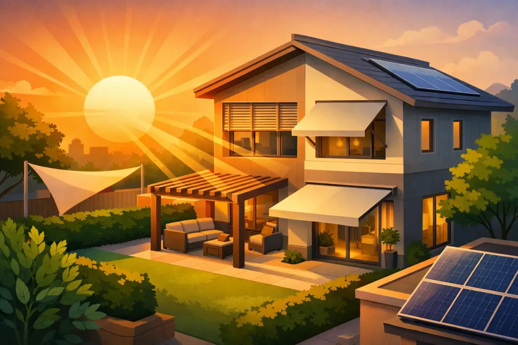 How to Reduce Western Sun Exposure at Home