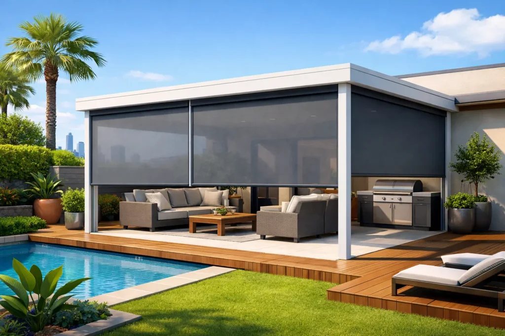 Motorised Outdoor Blinds for Perth Patios