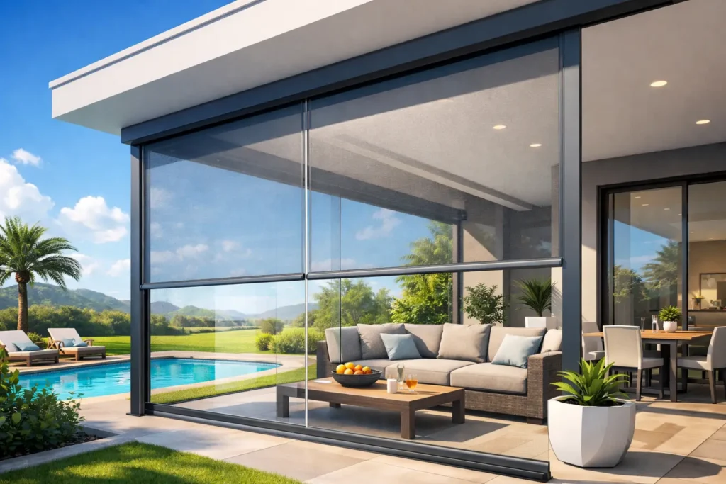 Outdoor Blind Transparency for Clearer Comfort