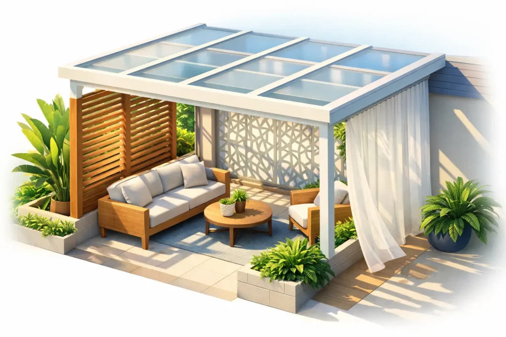Verandah Privacy Solutions That Still Let Light In