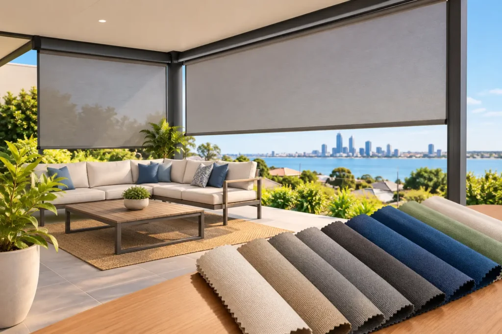 A Guide to Patio Blind Fabrics for Perth Homes