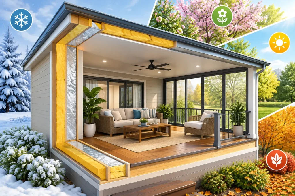 How to Insulate Verandah Spaces for All Seasons